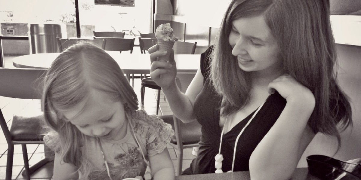 Why I Let My Unruly Daughter Run Wild photo of author and daughter provided by author