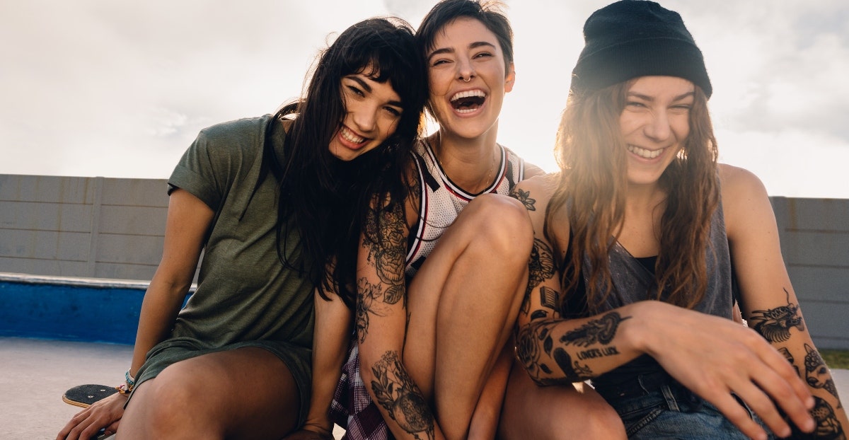 Why Your Friends Shouldn't All Be The Same Age group of friends laughing