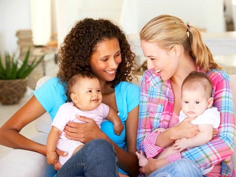 girlfriends with babies