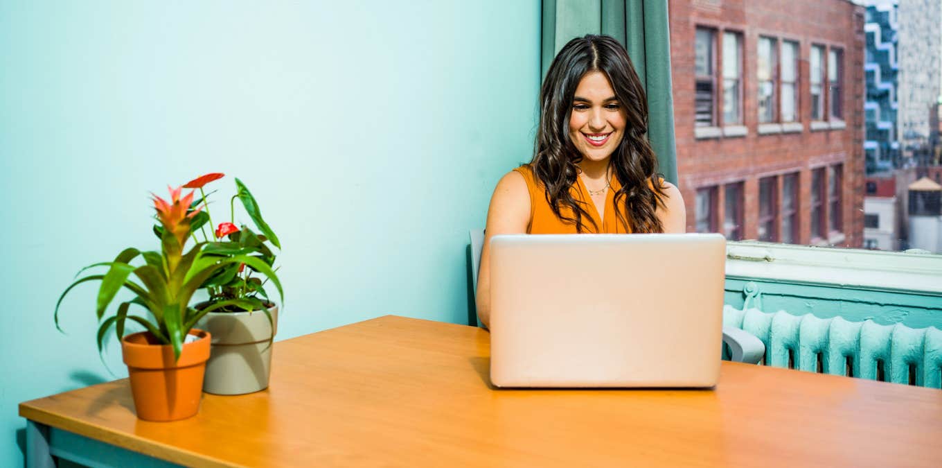 woman at computer