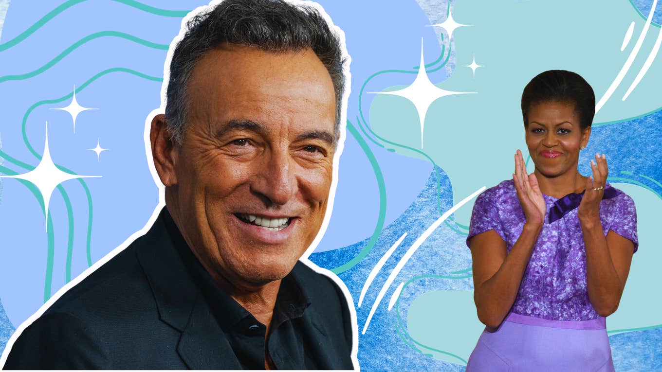 Bruce Springsteen's Marriage Therapist Reveals How The Boss's Personal Growth Inspired Michelle Obama Celebrity Bruce Springsteen and Michelle Obama