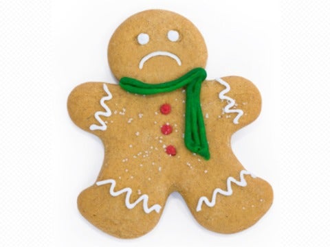 sad gingerbread man