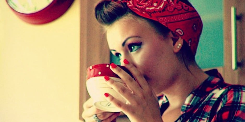 girl drinking girl drinking