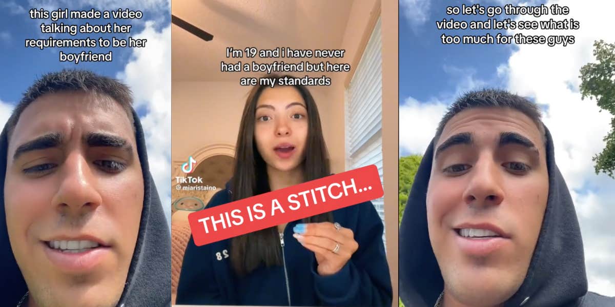 Man and woman on TikTok