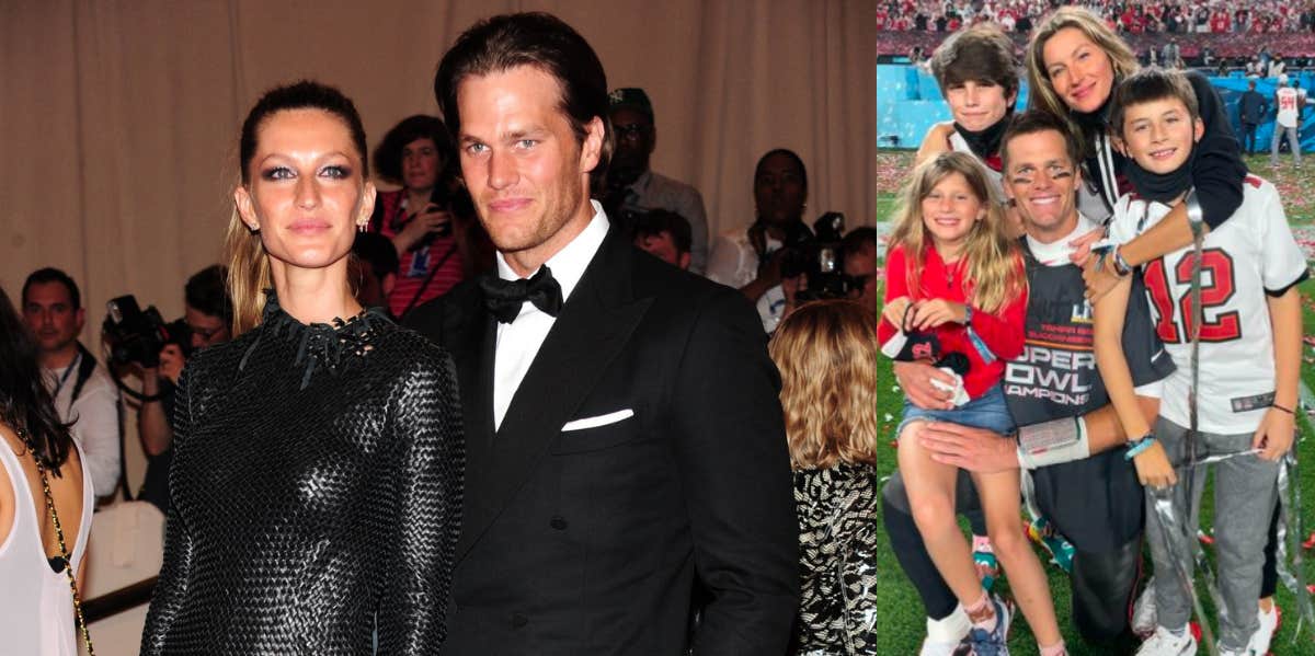 Gisele Bundchen & Tom Brady, their children