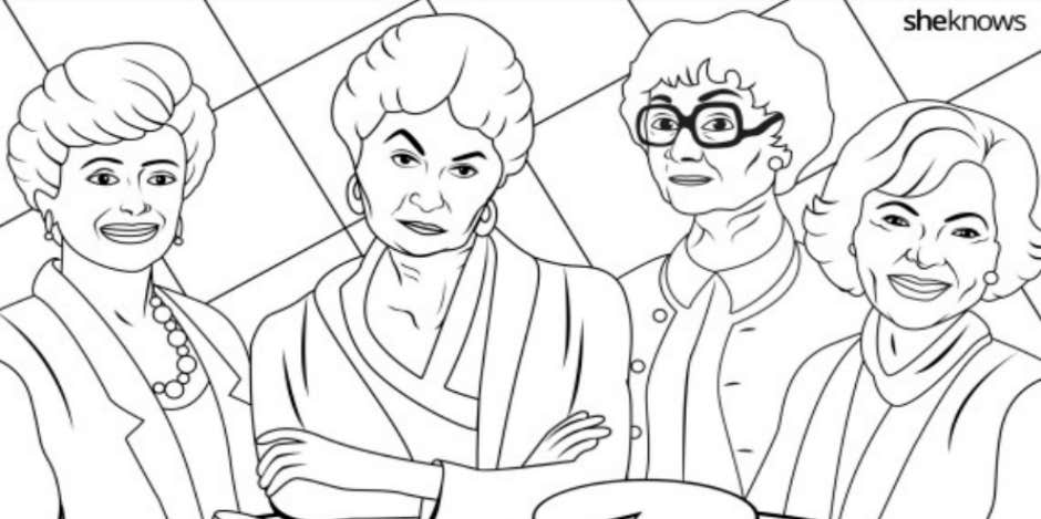 golden girls coloring book