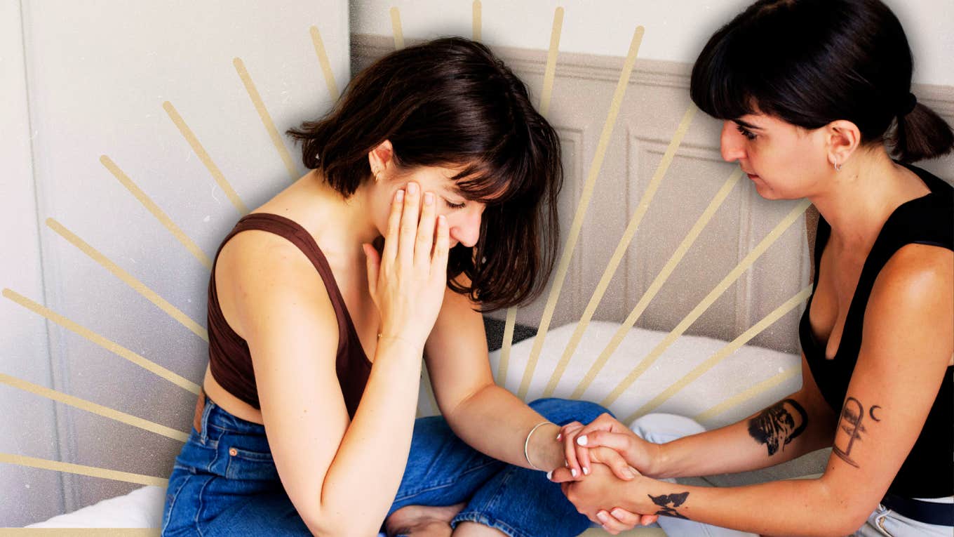 Ways You Make The World Better When You Ask For Help Friend reaching out for help, being supported