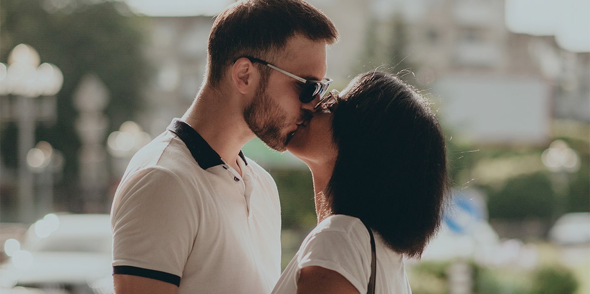 kissing couple