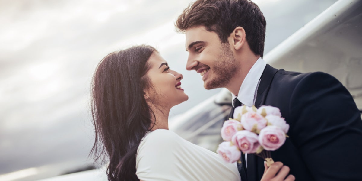 married couple at wedding