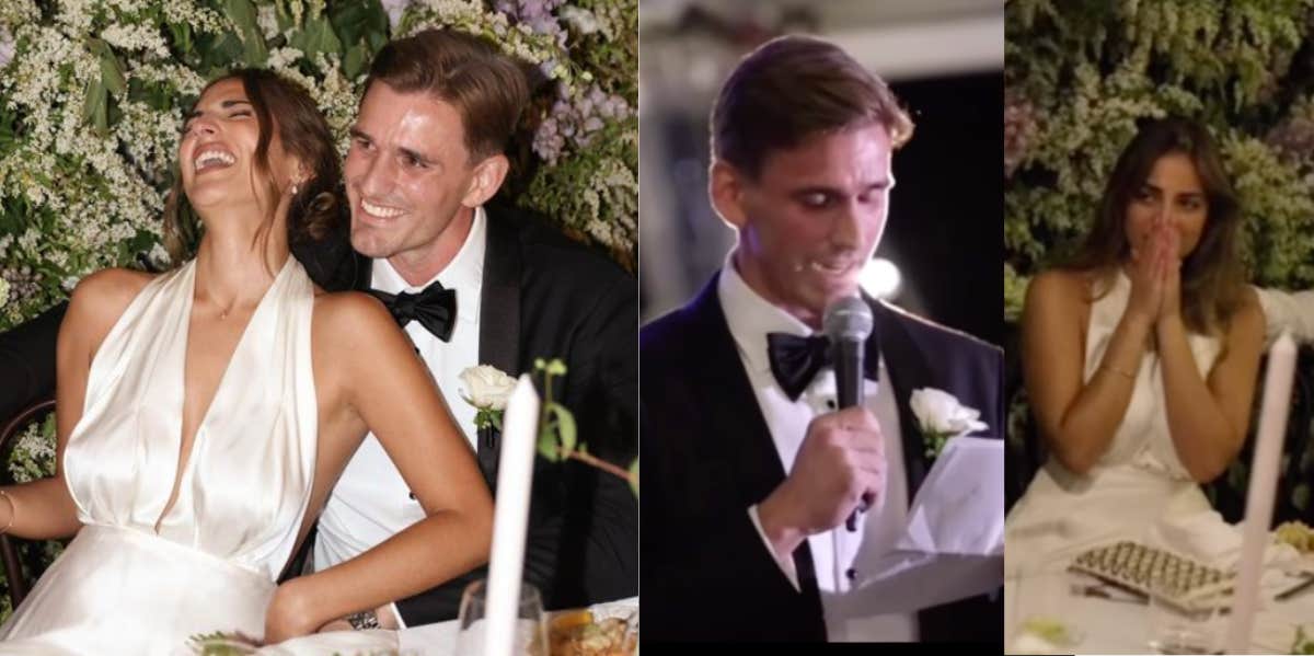 Groom Explains What 'I Love You More' Actually Means To Him In Emotional Wedding Speech Jadé Tunchy, Lachie Brycki