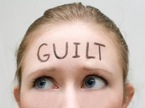 guilt forehead woman