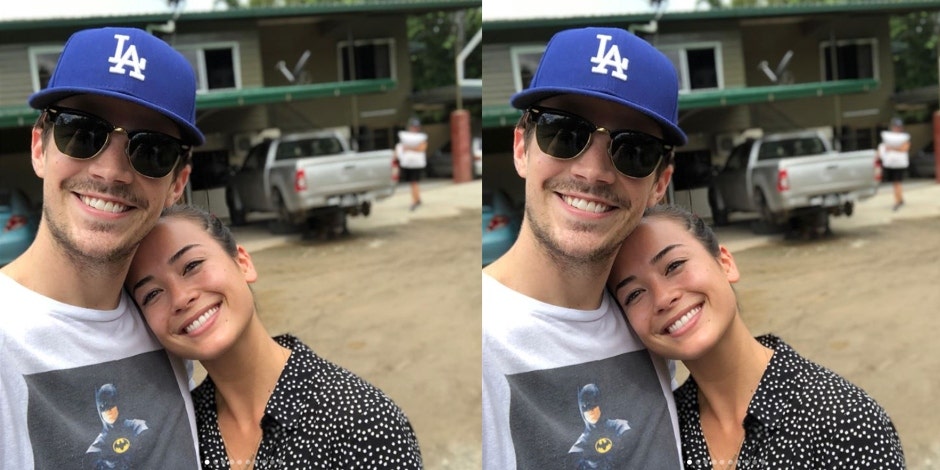 Grant Gustin and LA Thoma