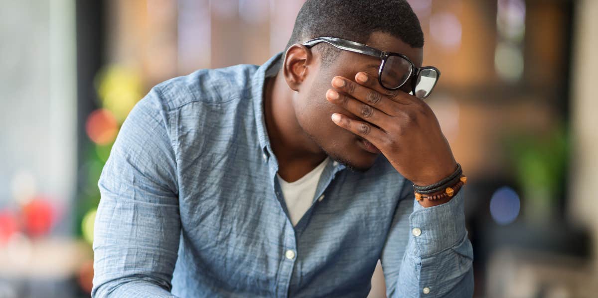 Guy Tells Girlfriend To 'STFU' For Lecturing His Niece On Racism Distraught young Black man