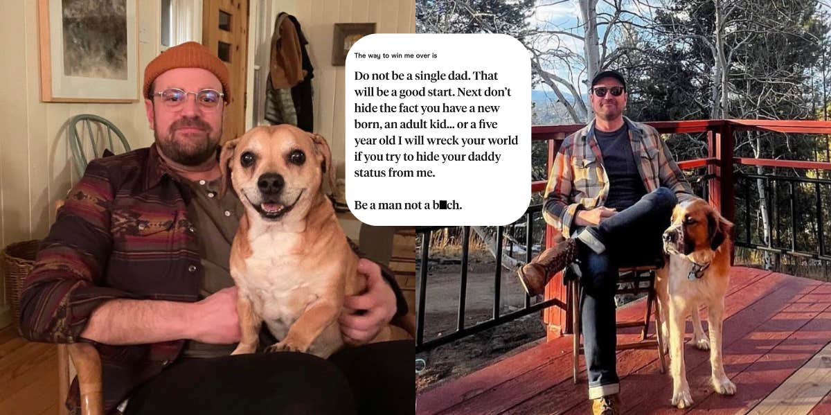 Man Shares His Hinge Match Who Calls Single Dads 'Losers' And 'Heretics' Chris's Hinge match on Twitter