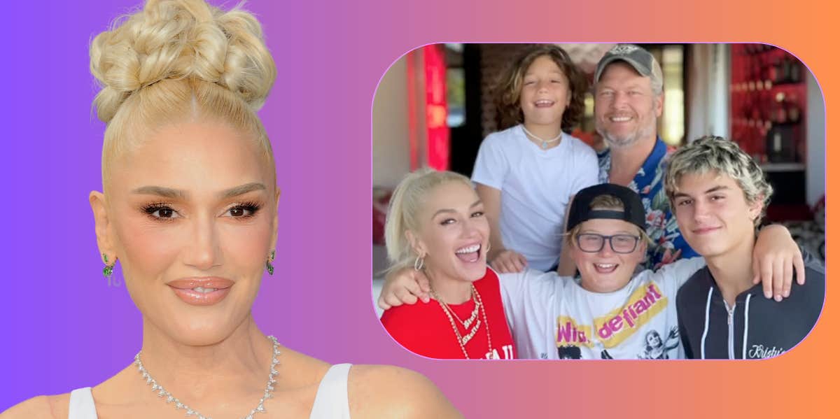 Gwen Stefani, Blake Shelton, Kingston Rossdale, Apollo Rossdale, Zuma Rossdale