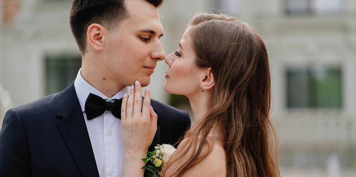 man and woman getting married