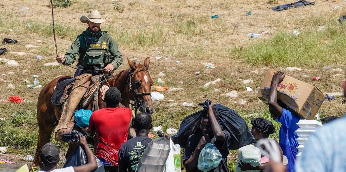 Haitian migrants at the border