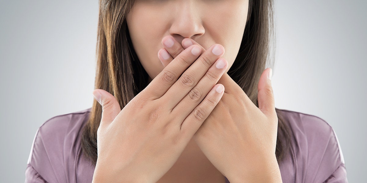woman surprised to learn people sniff their hands after shaking hands