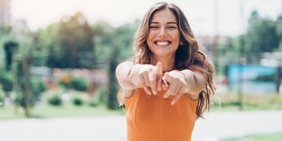 woman having fun