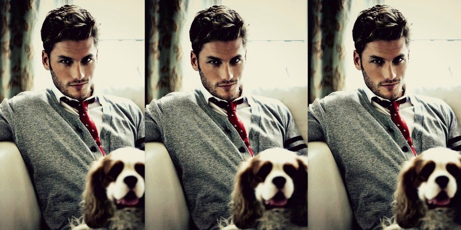 hot guy with a dog hot guy with a dog