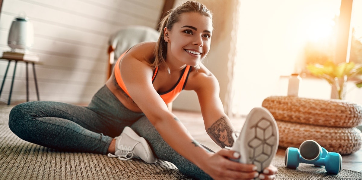 woman working out