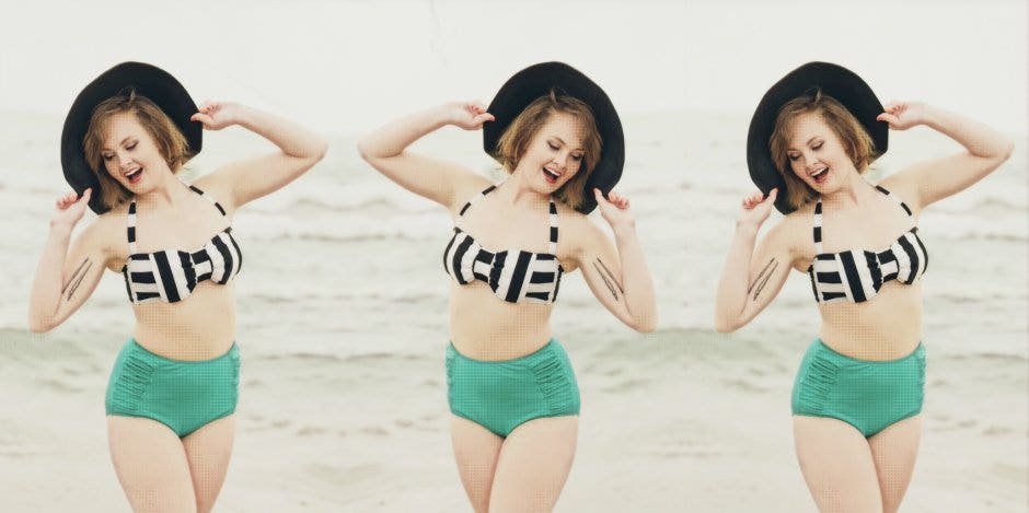 woman in bathing suit