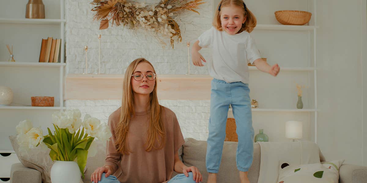 How My Husband's Infidelity Made Me A Better Mother mother and daughter on couch