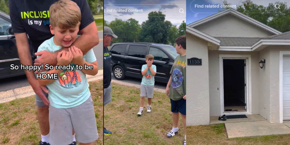 Homeless Boy Cries When He Finds Out About New Home homeless boy cries seeing new home