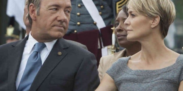 House Of Cards' Frank Underwood and Claire Underwood (Kevin Spacey and Robin Wright) 'House Of Cards' Frank Underwood and Claire Underwood (Kevin Spacey and Robin Wright)
