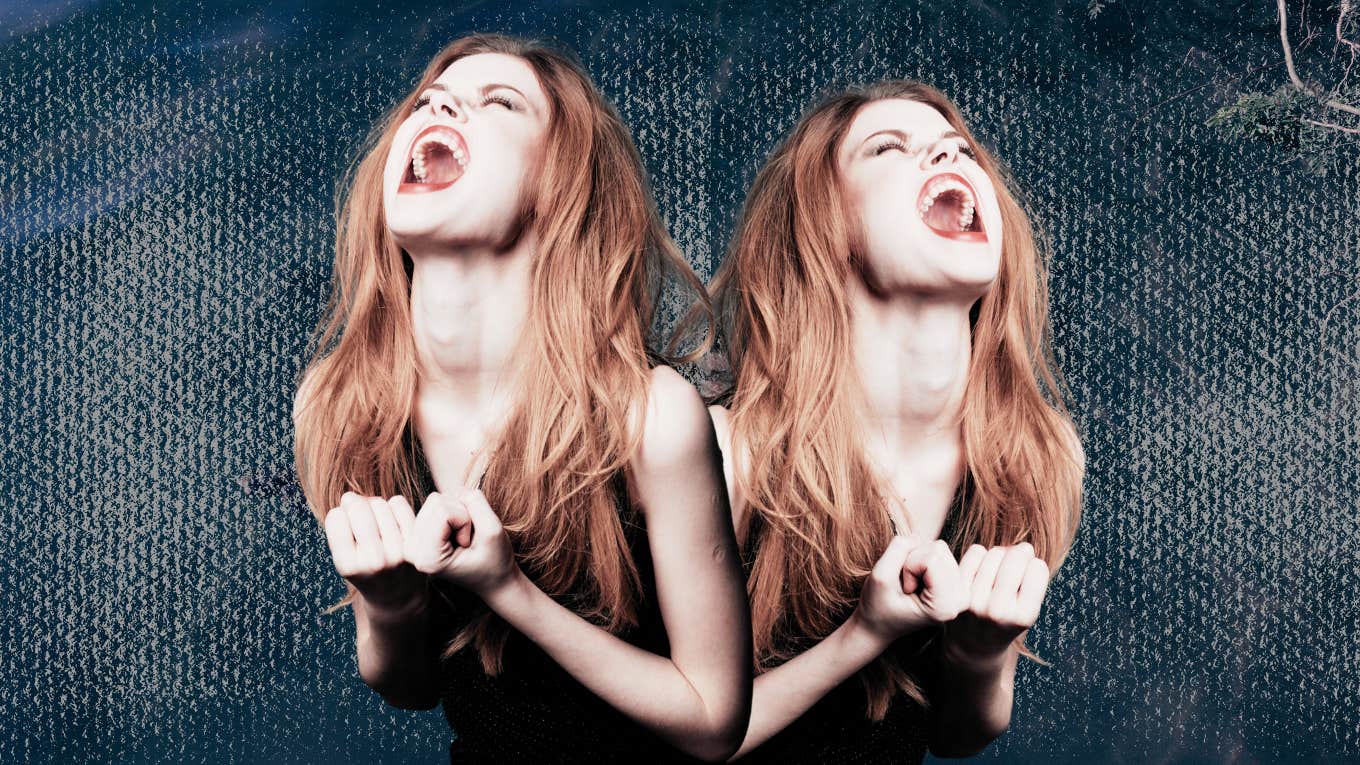 Why Getting Angry Is Actually Really Good For You Angry woman, screaming out while clenching her fists in release
