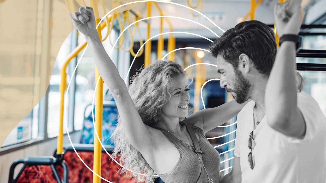 9 Ways To Grab The Attention Of Any Man You Want — And Keep It Forever Woman asking for help in a subway and making a connection