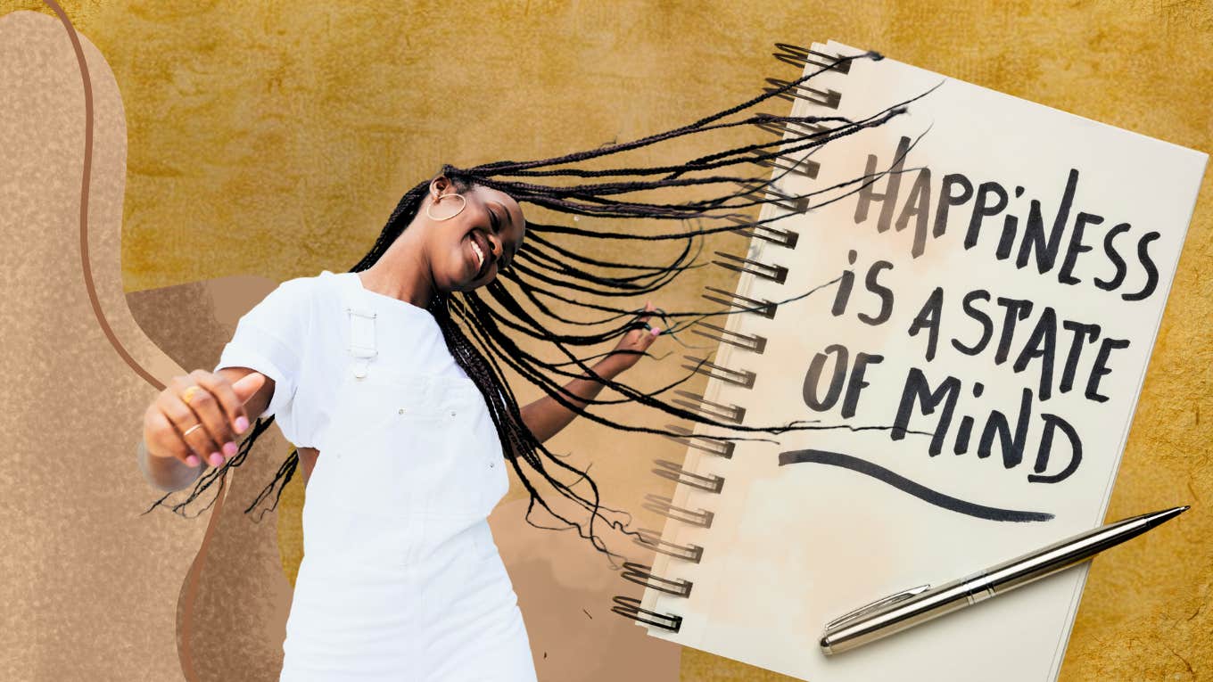 Reset your default emotion to be happier Woman dancing