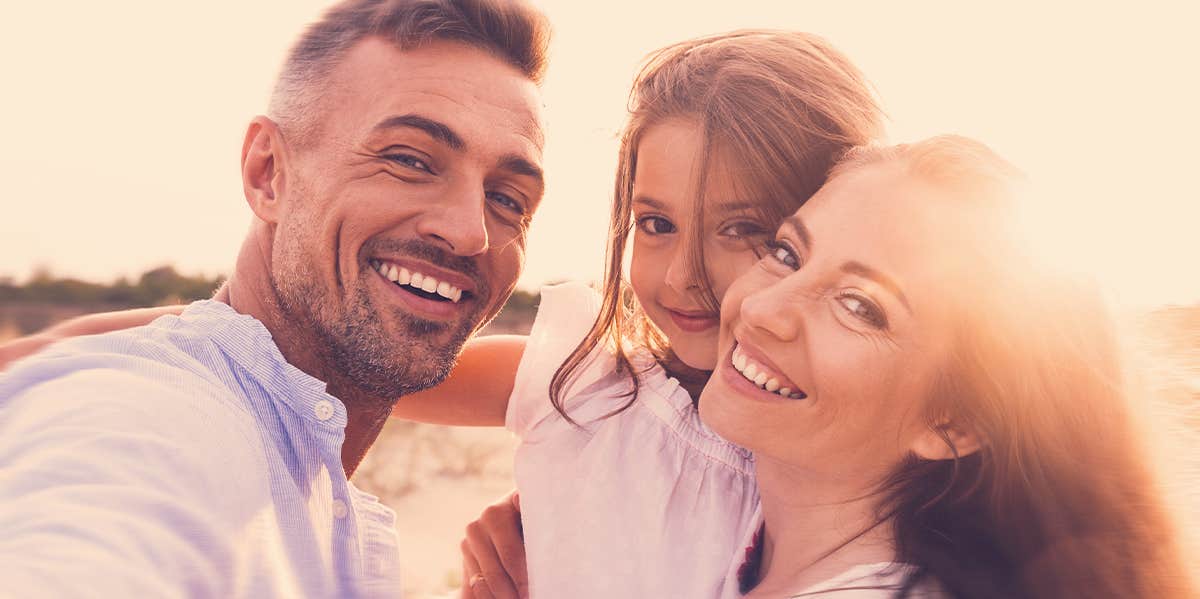 family embracing