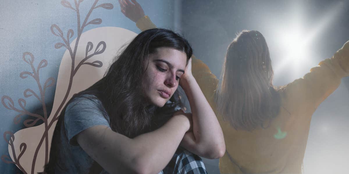 7 Natural Ways To Beat Anxiety Without Meds That Actually Work Depressed woman