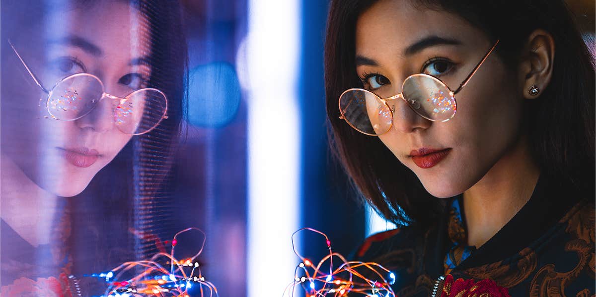 Personality Test: How Emotionally Intelligent Are You Quiz woman with reflection