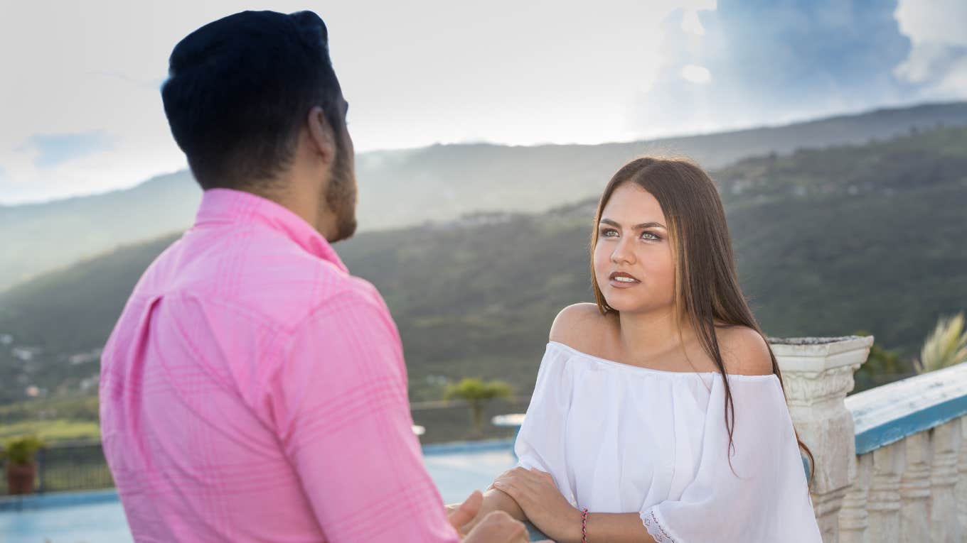 Couple talking 