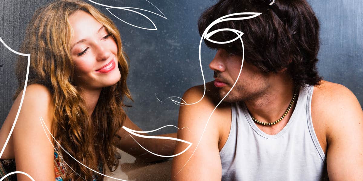 How To Flirt With A Guy Without Looking Desperate Woman flirting with a man