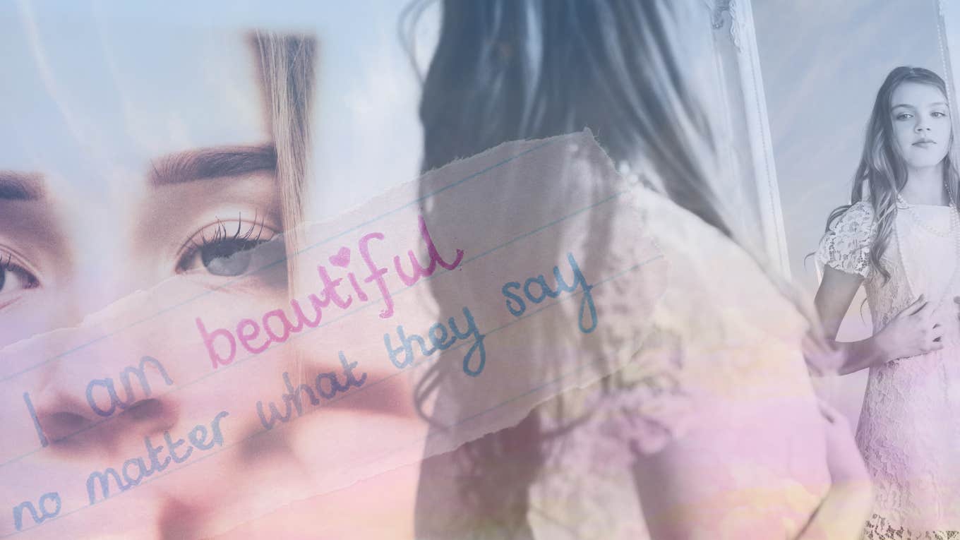 Fostering Body Positivity in ADHD Kids Young girls with ADHD looking into the mirror reminding themselves of their beauty