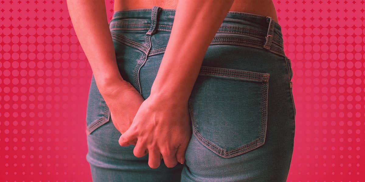 How To Get Rid Of Butt Acne Fast: 10 Remedies person holding their bum