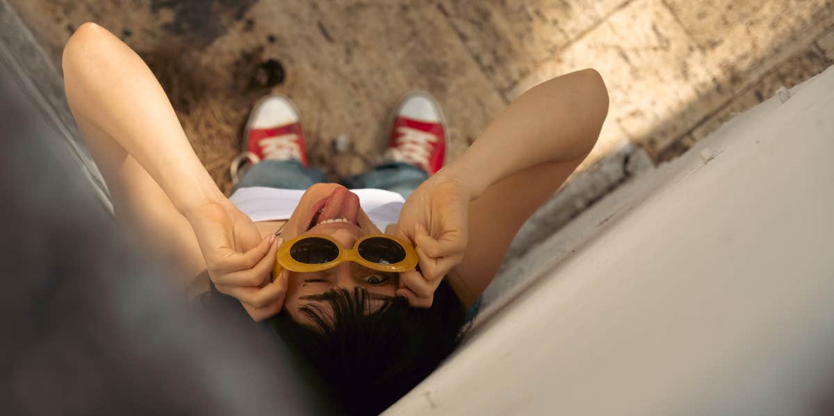 girl in sunglasses