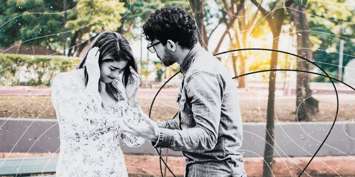 The Subtle Sign Your Partner Is Emotionally Blackmailing You Man arguing with woman