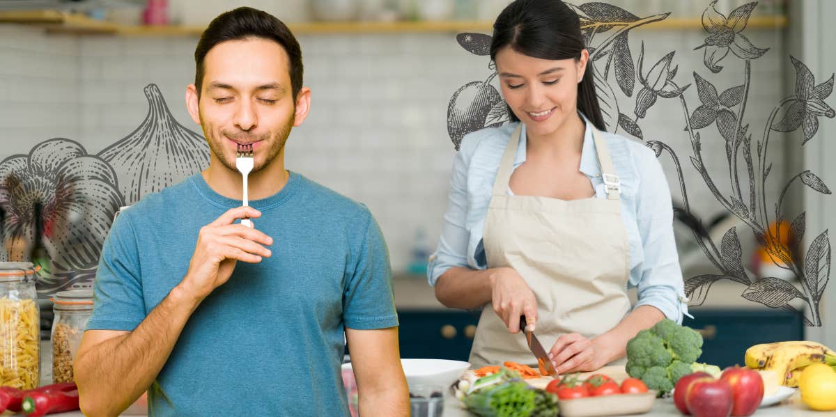 Woman cooking