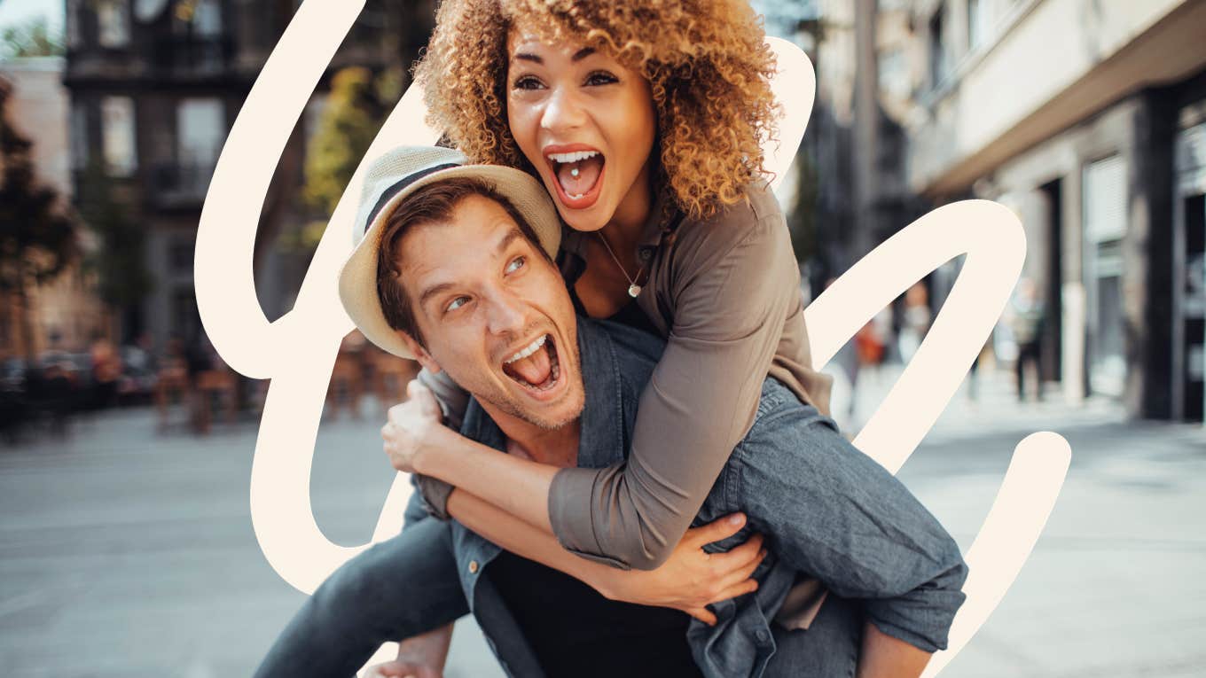 5 Traits Couples In Every Successful Relationship Have (That The Rest Of Them Don't) Piggy back ride in the middle of the street