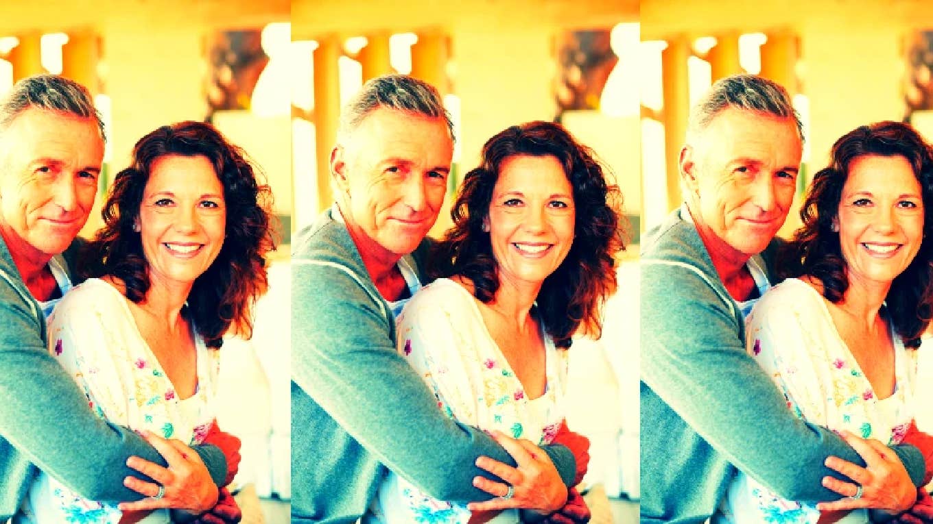 Couples Married 25+ Years Reveal How Often They Have Sex married couple hugging