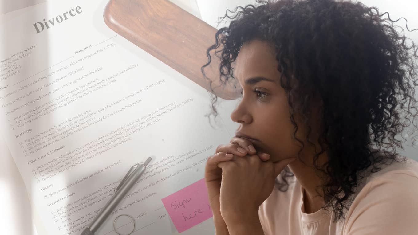 Learn How To Save A Marriage Before You Sign Divorce Papers Woman pondering