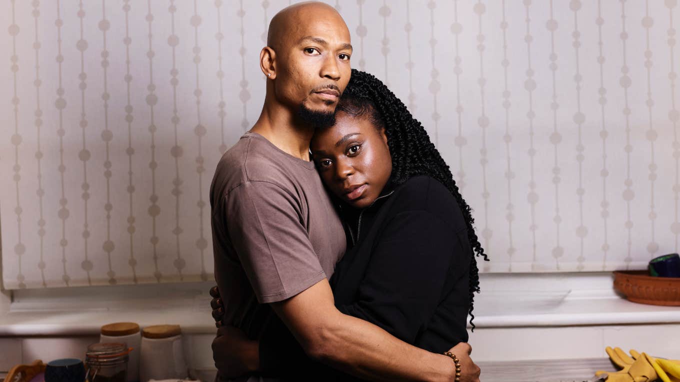 The One Tiny Thing That'll Protect Your Marriage From An Affair Couple holding each other