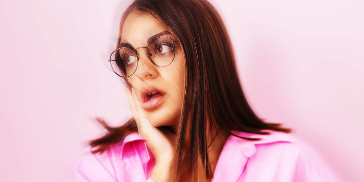 3 Ways To Stop Deeply Ingrained Patterns From Ruining Your Life girl in pink shirt and glasses