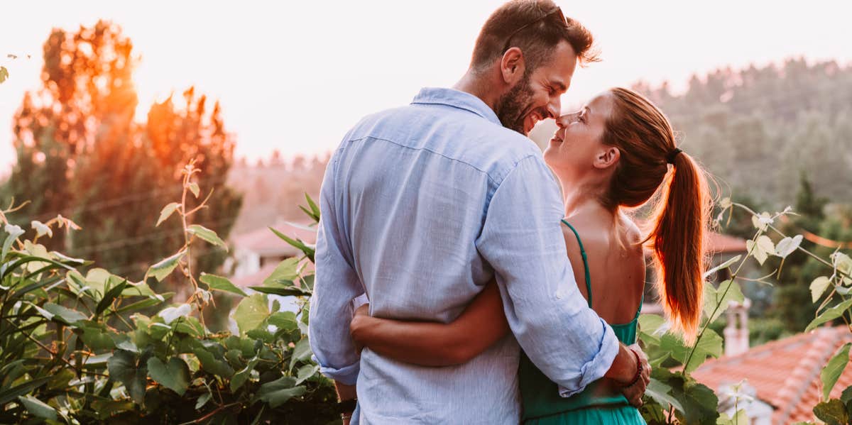 couple embracing