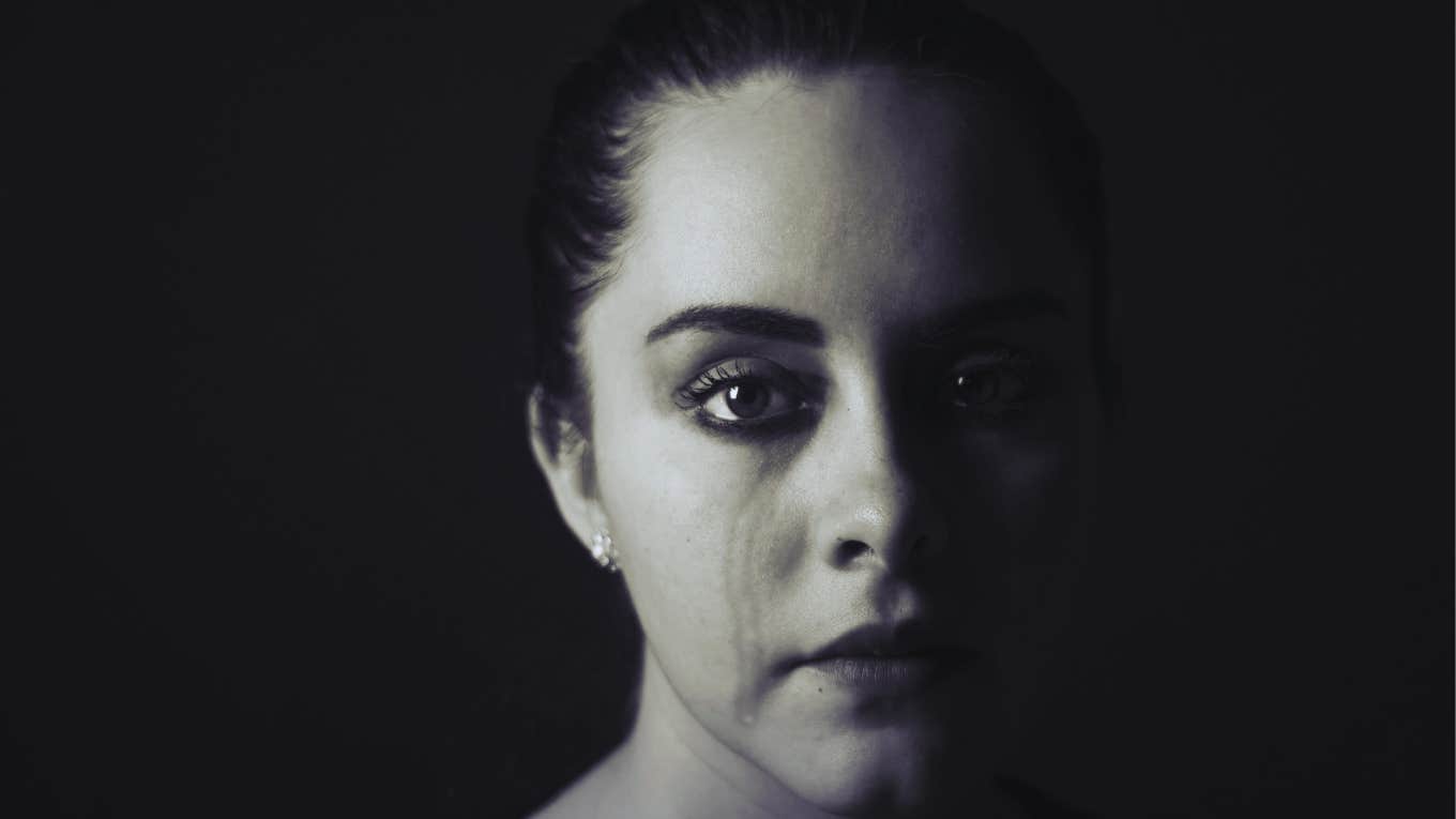 Ways To Show Up For Someone You Think Might Be Suicidal crying woman