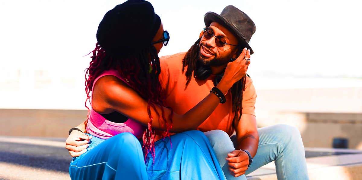 How To Tell If Your Myers-Briggs ESTP Personality Type Boyfriend Loves You Enough To Commit To Marriage man and woman flirting